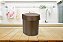 Lixeira 3,5l Hide Cesto Lixo Ecológico Cozinha Banheiro Pia - LX 810 Ou - Madeira - Imagem 2