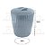 Lixeira 5 Litros Cesto De Lixo Groove Cozinha Banheiro - LX 715 Ou - Azul Glacial - Imagem 2