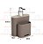 Dispenser Porta Detergente Líquido Esponja Organizador Cozinha Flat - 17002 Coza - Cinza - Imagem 3