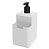 Dispenser Porta Detergente Líquido Esponja Organizador Cozinha Single - 17008 Coza - Branco - Imagem 3