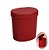 Lixeira 2,5 Litros Plástica Cesto De Lixo Pia Bancada Cozinha Basic - 10906 Coza - Vermelho - Imagem 1