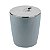 Lixeira 5 Litros Cromo Vitra Cesto De Lixo Banheiro Cozinha Lavabo - LX 550 Ou - Azul - Imagem 1
