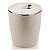 Lixeira 5 Litros Cromo Vitra Cesto De Lixo Banheiro Cozinha Lavabo - LX 550 Ou - Bege - Imagem 1