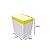 Kit Escorredor De Louças / Talheres + Dispenser Detergente + Lixeira - Branco Crippa - Branco/Amarelo - Imagem 3