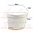 Kit Lixeira 2,5 Litros Escorredor Talheres Dispenser Porta Detergente Cozinha Branco Rose - Future - Imagem 2