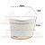 Kit Lixeira 2,5 Litros Com Tampa Organizador Porta Detergente Esponja Cozinha Branco Rose - Future - Imagem 2