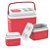 Combo Caixa Térmica 32 - 12 - 5 Litros Cooler Alimentos Bebidas - Soprano - Vermelho - Imagem 1