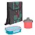 Kit Bolsa Térmica 6l Alça + Pote Refil Lancheira 1,2L + Cantil 600ml Infantil - Soprano - Rosa - Imagem 1