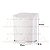 Kit Lixeira 2,5 Litros Escorredor Talheres Dispenser Porta Detergente Cozinha Branco Cromado - Future - Imagem 3