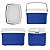 Kit Caixa Térmica 12 + 5 Litros Cooler Alimentos Bebidas Praia Camping - Soprano - Azul - Imagem 3