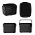 Kit Caixa Térmica 12 + 5 Litros Cooler Alimentos Bebidas Praia Camping - Soprano - Preto - Imagem 3