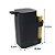 Kit Cozinha Dispenser Porta Detergente + Lixeira 5 Litros Porta Saco Plástico - Soprano - Preto - Imagem 4