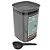 Pote Hermético 900ml Porta Condimento Café Com Colher My Coffee - PH 200 Ou - Chumbo - Imagem 1