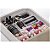 Kit 10 Cesto Organizador Quadratta 16x8cm Organizar Maquiagem - 1064 Paramount - Bege - Imagem 3