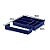 Kit 2 Organizador De Gaveta Divisor Porta Talheres Com Extensor 40x33x6,5cm - Paramount - Azul Marinho - Imagem 3