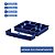 Kit 3 Organizador De Gaveta Divisor Porta Talheres Com Extensor 40x33x6,5cm - Paramount - Azul Marinho - Imagem 2