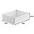 Kit 4 Cesto Organizador Gaveta Multiuso Plástico 24x19x6,5cm Rattan - 823 Paramount - Branco - Imagem 2