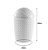 Lixeira Basculante Rattan 7,8 L Cesto Lixo Banheiro Cozinha - 830 Paramount - Branco - Imagem 2