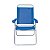Kit 3 Cadeira Alta Boreal Reclinável 4 Posições Alumínio Suporta 110 Kg - Mor - Azul Claro - Imagem 8