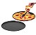 Kit 2 Bandeja Forma Para Pizza Ø35cm Perfurada Assadeira Alumínio Antiaderente Cozinha - 20235 Multiflon - Chumbo - Imagem 1