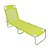 Cadeira Espreguiçadeira 4 Posições Alumínio Reclinável Dobrável Praia Piscina - Belfix - Amarelo - Imagem 1