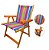 Cadeira De Madeira Dobrável Para Lazer Jardim Praia Piscina Camping - AMZ - Rosa - Imagem 1
