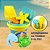 Bolsa Balde de Praia Com Brinquedos e Acessórios Infantil Brincar Areia Plásticos Parque Camping - 108 DA ONDA - Amarelo - Imagem 2