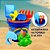 Bolsa Balde de Praia Com Brinquedos e Acessórios Infantil Brincar Areia Plásticos Parque Camping - 108 DA ONDA - Azul - Imagem 3