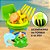 Bolsa Balde de Praia Com Brinquedos e Acessórios Infantil Brincar Areia Plásticos Parque Camping - 108 DA ONDA - Verde - Imagem 2