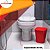 Lixeira Izzy 10 Litros Para Cozinha Banheiro Lavabo Bancada - LX 215 Ou - Chumbo - Imagem 2