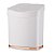 Kit Cozinha Lixeira 2,5L Escorredor De Louças Dispenser Detergente Rose Gold - Future - Branco - Imagem 2