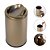 Lixeira 9,1L Cesto Lixo Dourado Em Aço Inox Tampa Basculante Banheiro Bancada Pia Cozinha - 30091/B CP - Imagem 1