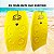 Prancha de Bodyboard 87cm Média Mar Surf Amador Infantil Brinquedo Para Praia - 119 DA ONDA - Amarelo - Imagem 3