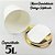 Kit 2 Lixeiras 5 Litros Para Cozinha Banheiro Com Tampa Dourada Basculante Metalizada Plástica - AMZ - Branco - Imagem 3