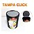 Lixeira Plástica 3 Litros Click Cesto De Lixo Com Tampa Cinza Pia Cozinha - Purimax - Preto - Imagem 2