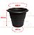 Kit 2 Vaso Redondo Grande Para Flores Plantas Jardim Plástico Preto - AMZ - Imagem 4