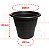 Kit 3 Vaso Redondo Grande Para Flores Plantas Jardim Plástico Preto - AMZ - Imagem 4