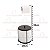 Kit Suporte Porta Papel Higiênico Com Lixeira 6,3L Tampa Cesto Lixo Preto Aço Inox Banheiro - 0049/5 AMZ - Imagem 5
