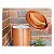 Kit Suporte Porta Papel Higiênico Chão Com Lixeira 6,3L Basculante Cesto Lixo Preto Rose Gold Banheiro  - CP - Imagem 3
