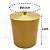 Lixeira 5 Litros Com Tampa Pino Metalizada Dourado Plástica Para Cozinha Banheiro - AMZ - Dourado - Imagem 4