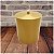 Lixeira 5 Litros Com Tampa Pino Metalizada Dourado Plástica Para Cozinha Banheiro - AMZ - Dourado - Imagem 3