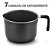 Caneca Fervedora Leiteira 2,4l Tampa Vidro Alumínio Antiaderente Cabo Baquelite Cozinha - 53516 Multiflon - Chumbo - Imagem 3