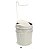 Suporte Porta Papel Higiênico Com Lixeira 5L Cesto Lixo Tampa Basculante Banheiro Branco - 496 AMZ - Imagem 1