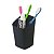 Kit Banheiro Lixeira 5L Suporte Escova Sanitária Dispenser Porta Sabonete Algodão Escova Saboneteira Square Preto - Coza - Imagem 7