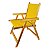 Kit 2 Cadeira De Madeira Dobrável Para Lazer Jardim Praia Piscina Camping Amarelo E Azul - AMZ - Amarelo e Azul - Imagem 3
