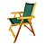 Cadeira De Madeira Dobrável Para Lazer Jardim Praia Piscina Camping Verde - AMZ - Verde - Imagem 3