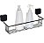 Suporte Porta Shampoo Prateleira Organizador Parede Banheiro - 1547 Metaltru - Imagem 1