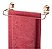 Kit Banheiro 2 Peças Toalheiro Duplo Suporte Porta Papel Higiênico Com Ventosa Rose Gold - Future - Imagem 2