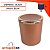 Kit Suporte Porta Papel Higiênico Lixeira 5L Cesto Lixo Tampa Basculante Banheiro Rose Gold - AMZ - Rose Gold - Imagem 3