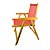 Cadeira De Madeira Dobrável Para Lazer Jardim Praia Piscina Camping Vermelho - AMZ - Vermelho - Imagem 3